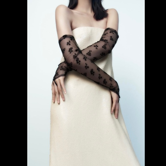 Zara Accessories Nwt Zara Fingerless Lace Gloves Poshmark